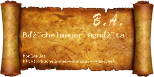 Büchelmayer Agnéta névjegykártya